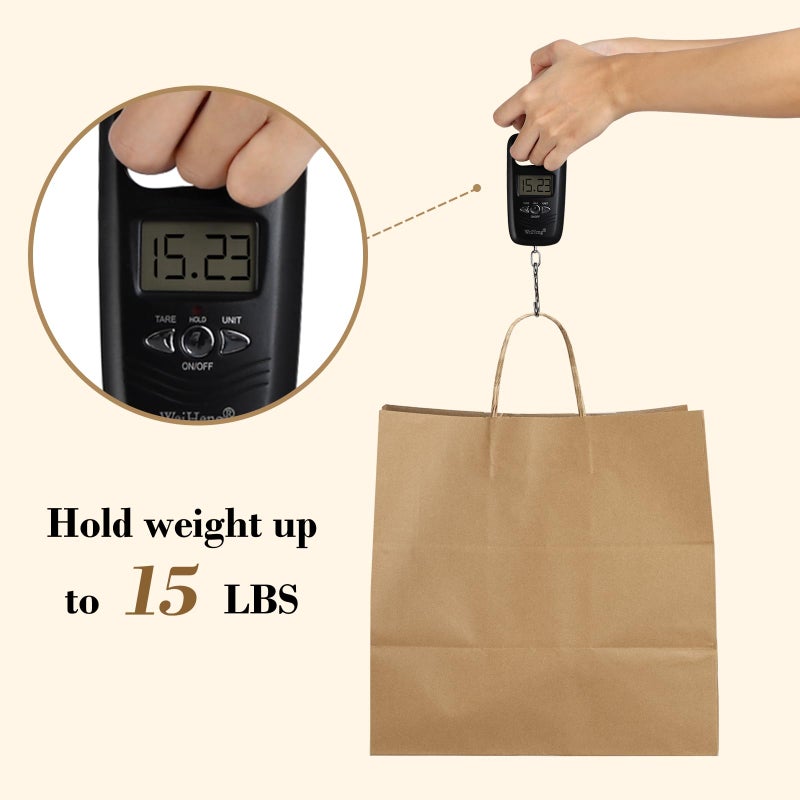 BagDream 12x7x12 Paper Bags 50Pcs Brown Paper Bags with Handles, Kraft Shopping Merchandise Retail Bags, Takeout/To Go Bags for Food Delivery, Wider-gusset Recycled Paper Gift Bags - Image 3