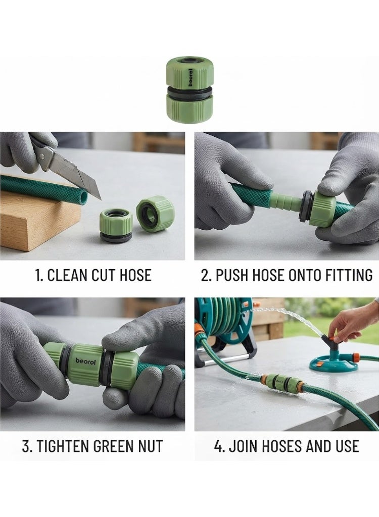 Beorol Plastic Hose Mender/Connector for Garden (3/4in) - Image 2