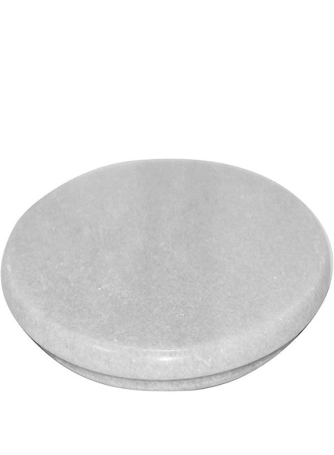 SAMEER SALES WHITE MARBLE CHAKLA 9INCH - Image 1