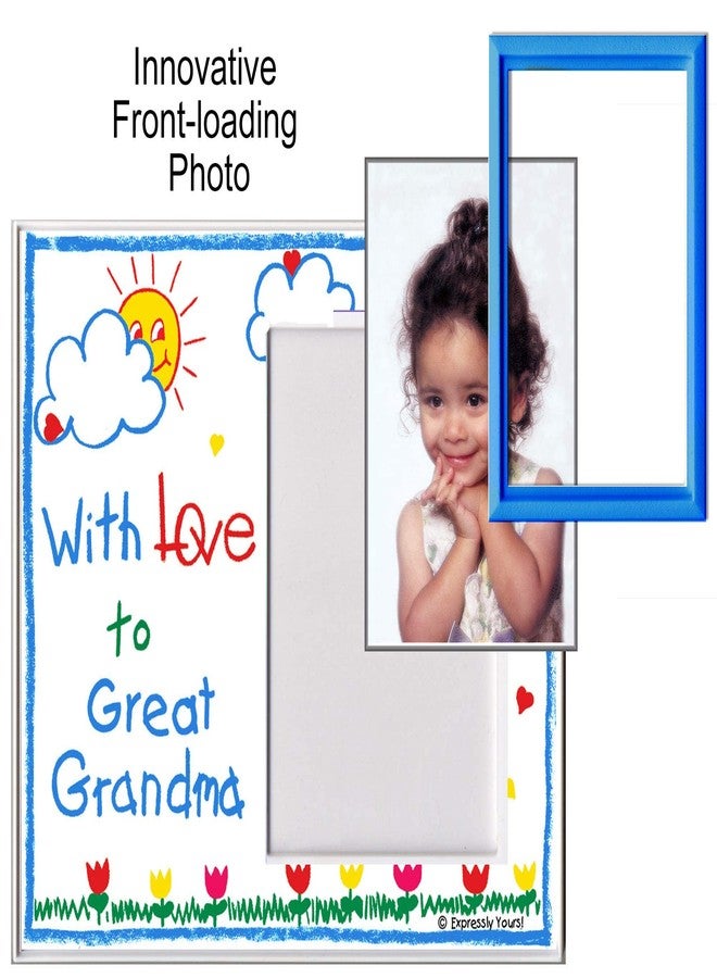 Expressly Yours! Photo Expressions Picture Frame for Great Grandma | "With Love to Great Grandma" | Classic Crayola Cute Picture Frame | Measures 8.25 x 7 inches | Holds a 3.5 x 5 inch Photo | Easy to Mail - Image 5