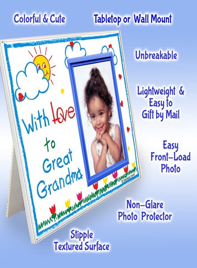 Expressly Yours! Photo Expressions Picture Frame for Great Grandma | "With Love to Great Grandma" | Classic Crayola Cute Picture Frame | Measures 8.25 x 7 inches | Holds a 3.5 x 5 inch Photo | Easy to Mail - Image 2