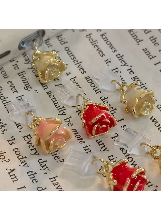 مقبس غبار الهاتف من سبيكة الوردة السوداء لواجهة أندرويد Type C - Image 2