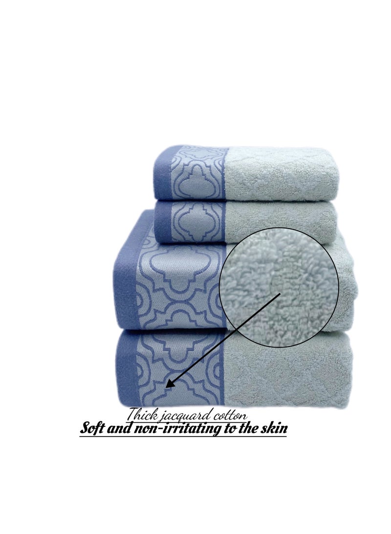 Soft and absorbent cotton thickened and quick drying luxury hotel bath towel set size 70 * 140cm environmentally friendly and durable bathroom daily home spa sports and travel (grey) - Image 3