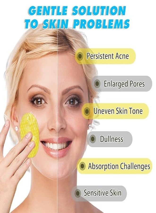 Calixe 2 Pack 120 Count Facial Pads Kojic Acid & Turmeric Face Cleansing Pads | Brightening & Exfoliating Facial Wipes for Glowing Skin | Removes Dirt, Oil & Dead Cells | Suitable for All Skin Types - Image 5