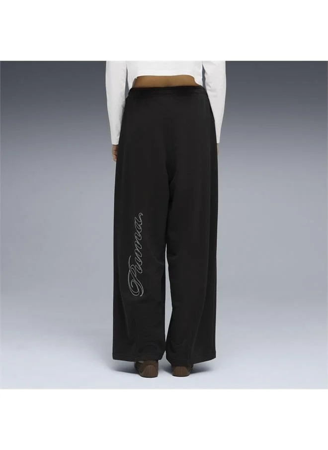 Puma PUMA Black Essentials Graphics Bedazzled Slouchy Pants Women for Women | Best Price UAE