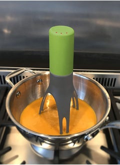 Generic Portable Electric Triangle Whisk 3 Speed Adjustable Hand Mixer Ideal for Frappe Matcha Eggs and Hot Chocolate Green  - Image 2