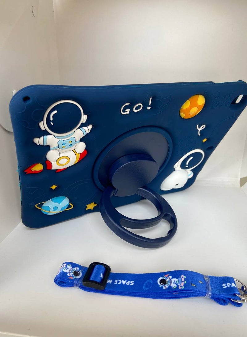 Cartoon 3D Silicon Handle Stand Cover For iPad 6th/5th Generation Case (9.7-inch, 2018/2017), iPad Pro 9.7 inch 2016, Air 2 / Air 1 Gen - Image 4
