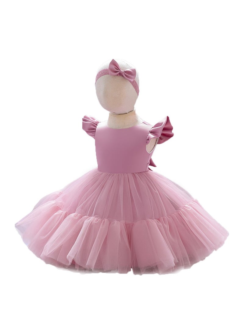 D'Daniela Pink Tulle Dress - Image 2