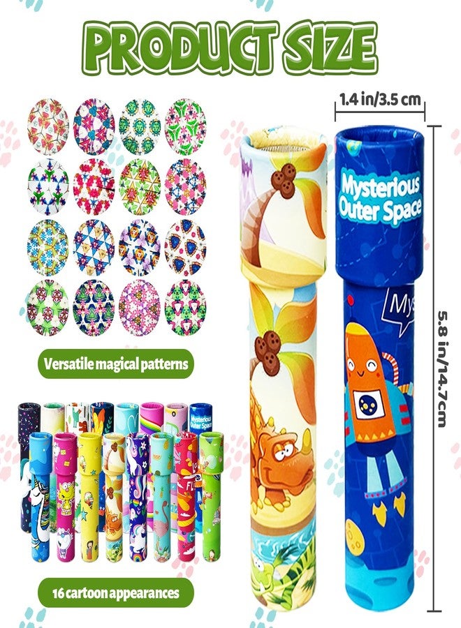 Xeehwb 16 Pcs Classic Kaleidoscopes,Vintage Educational Kaleidoscopes,Retro Kids Kaleidoscope Toy for Return Gifts,Party Favor,Bag Fillers,School Prize,Random Style(Cute Style) - Image 2