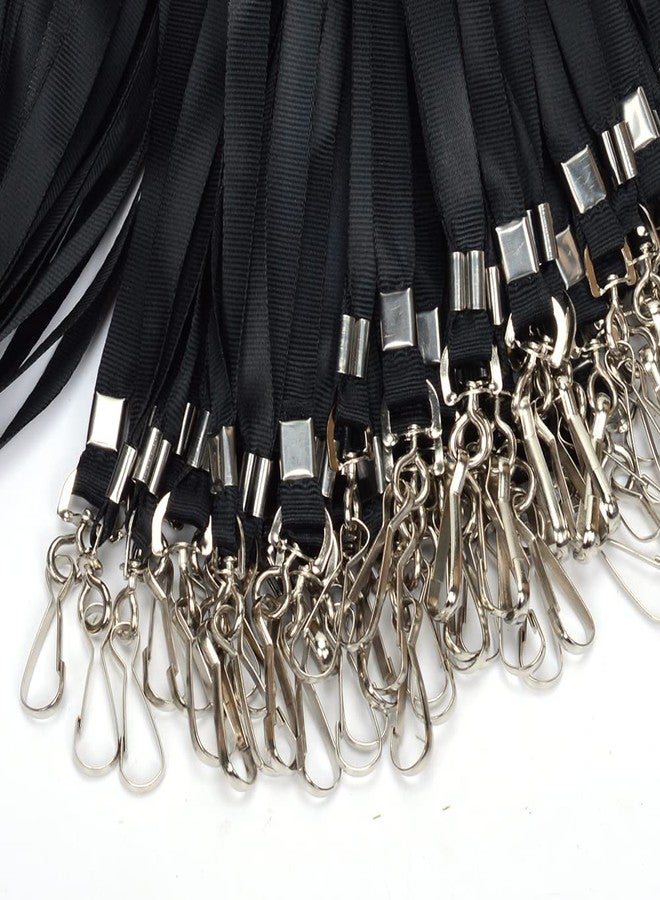 Antspirit Lanyards for Id Badges Lanyard with Clip Swivel Hooks for Name Tag ID Badge Holder, Employees, Students, Attendees(50, Black) - Image 3