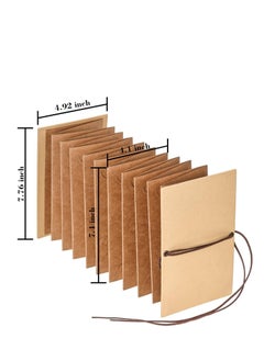 KASTWAVE Scrapbooks Hardcover Photo Albums 4 x 6 Inch Photos Hand Made Kraft Paper for DIY Scrapbooking Anniversary Sketchbook Wedding Day Gifts  - Image 2
