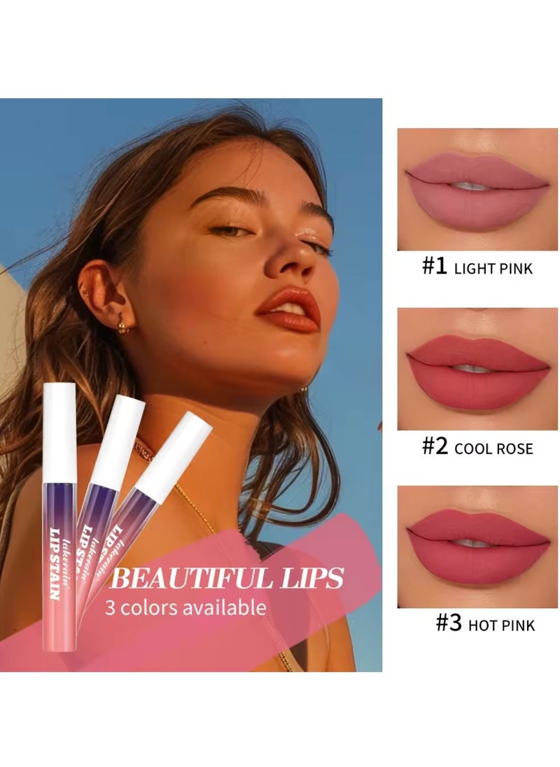 lakerain - Peel Off Lip Stain Lipstick Peel Off Lip Color Stain Long Lasting Lip Stain Peel Off Infused Sweat Proof Waterproof Long Lasting Highly Pigmented Matte Lipstick Cool Rose 02 - Image 1
