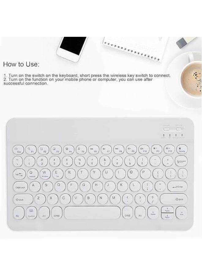 Ultra-Slim Portable Bluetooth Keyboard – Mini Wireless Rechargeable Arabic/English for iOS, Android & Windows - Image 5