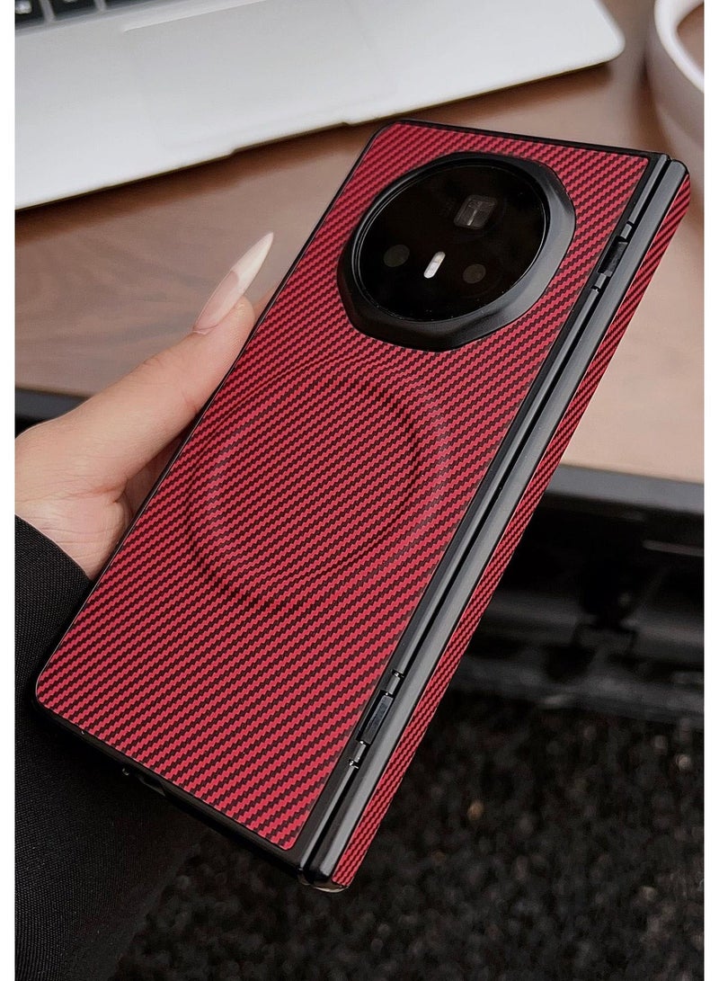 Honor Magic V5 Case, 【Triple Protection】 Shockproof Shock Absorbing Magnetic Case for Honor Magic V5 Carbon Fiber - Image 1