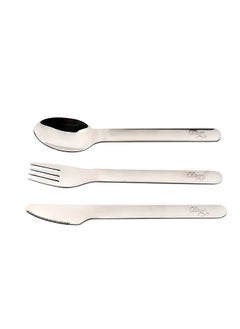 3 Pieces Stainless Steel Cutlery Set, Silverware Fork, Spoon And Knife, Reusable Travel Utensils And Flatware Set For Kids - Cherry - pzsku/Z63C27CFD8B5008155954Z/45/_/1715586480/2274e1e1-caa3-480c-b0fe-a7b259283307