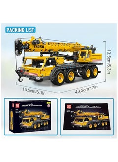 mould king 17058 heavy cranebuilding kit, Tech MOC road crane building sets,  toys-and-games/building-toys,suitable for children over 8 years  (997 pieces)  - Image 3
