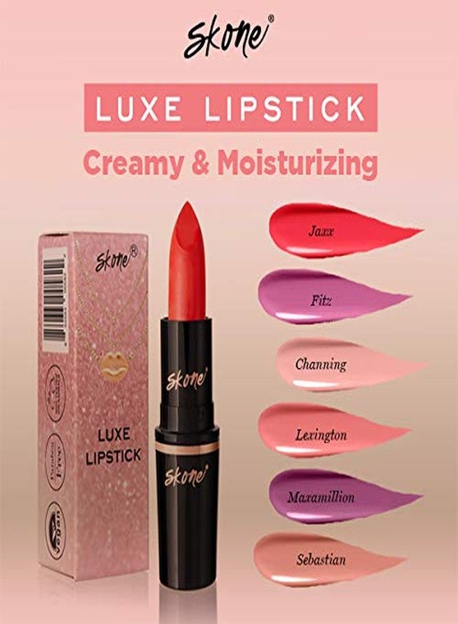 Skone Cosmestics | Charm Collection | Luxe hydrating Lip Stick | Vegan Formula | Infused with Vitamin E | Long Lasting Lightweight Lip Balm | Color Fitz - Fuschia - Image 3