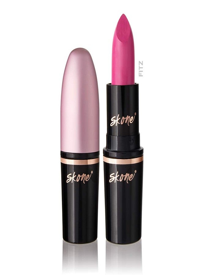 Skone Cosmestics | Charm Collection | Luxe hydrating Lip Stick | Vegan Formula | Infused with Vitamin E | Long Lasting Lightweight Lip Balm | Color Fitz - Fuschia - Image 1