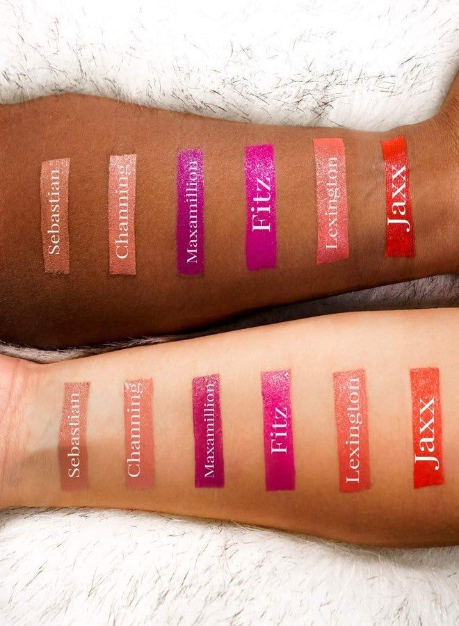 Skone Cosmestics | Charm Collection | Luxe hydrating Lip Stick | Vegan Formula | Infused with Vitamin E | Long Lasting Lightweight Lip Balm | Color Fitz - Fuschia - Image 5