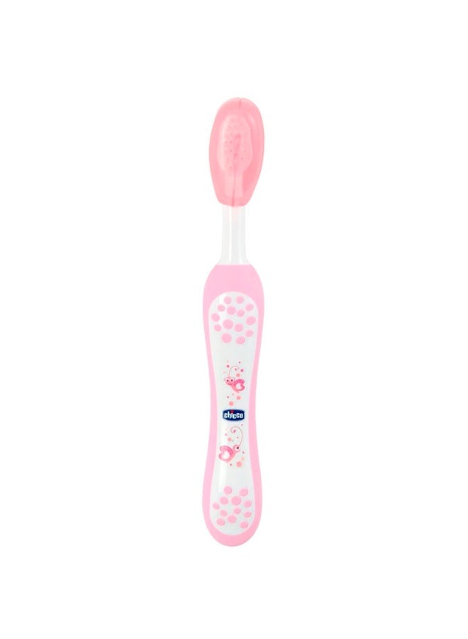 Chicco Toothbrush Manual, Kid, Pink, 6M-3 Yrs - Image 1