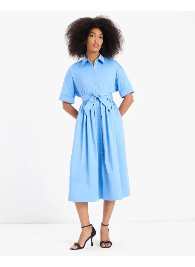 كيت سبيد Poplin Midi Montauk Dress