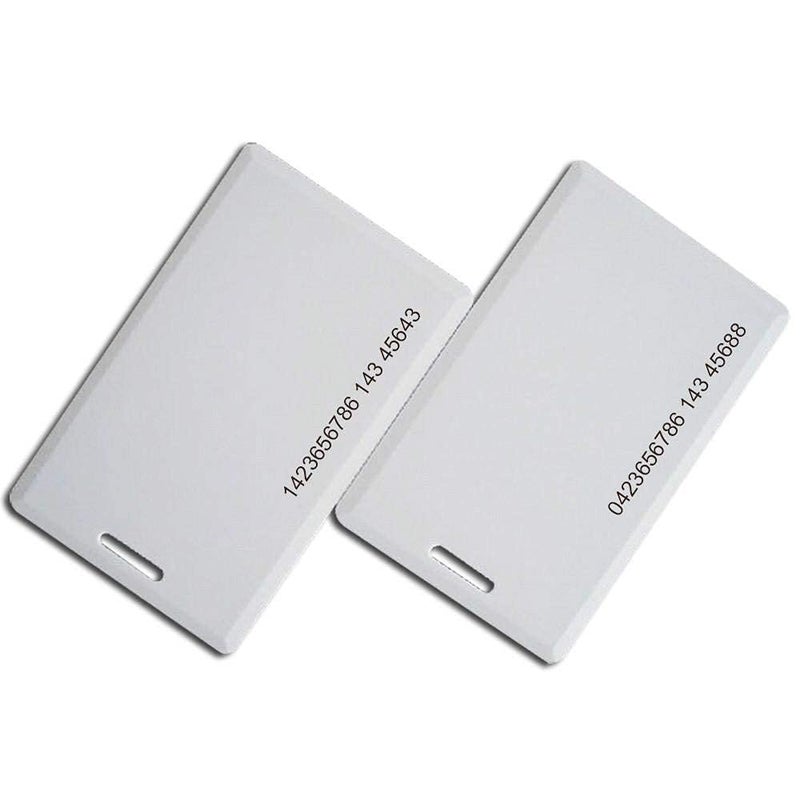 KANABEE RFID Thick Clamshell Cards for Attendance and Access ControlPack of 100