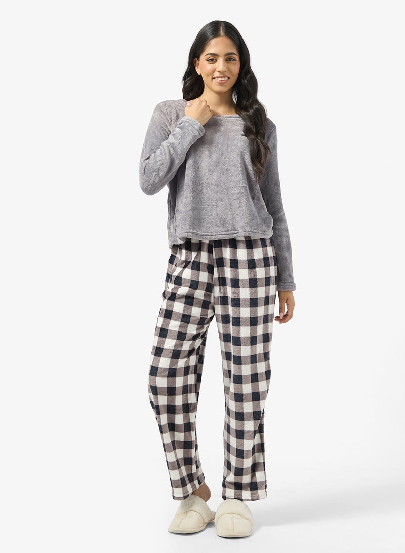 Ginger Cozy Fleece Top & Pant Set - Image 5