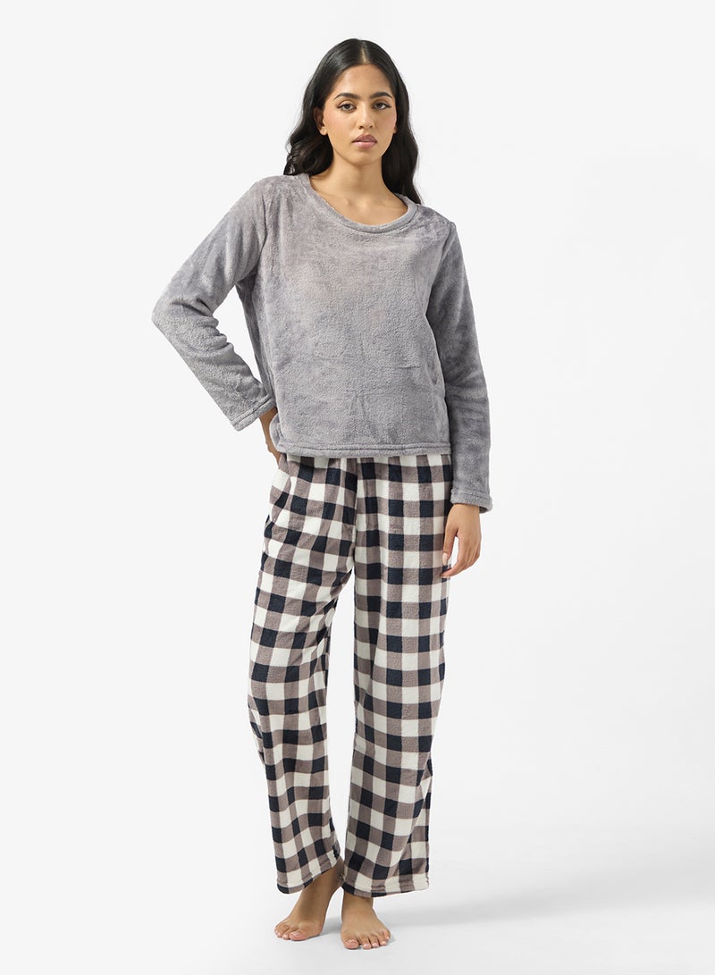 Ginger Cozy Fleece Top & Pant Set - Image 1