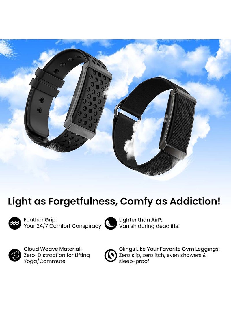 ArmFit Deep Zeero Membership fee fitness tracker band Health and Fitness Wearable – 24/7 Activity Tracker Sleep Tracking, with app support – 15+ Days Battery Life black - Image 5