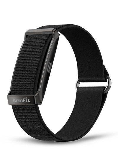 ArmFit Deep Zeero Membership fee fitness tracker band Health and Fitness Wearable – 24/7 Activity Tracker Sleep Tracking, with app support – 15+ Days Battery Life black