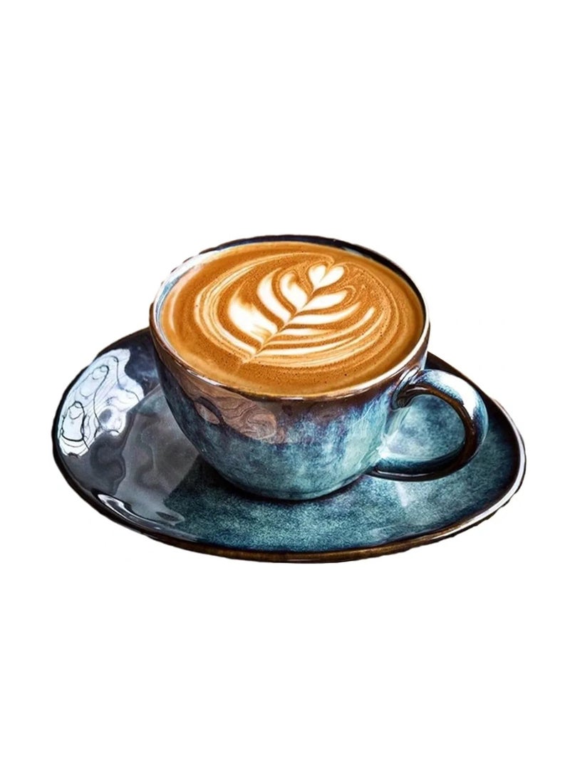 Qahwa Elegant coffee cup with saucer made of ceramic  - Image 2