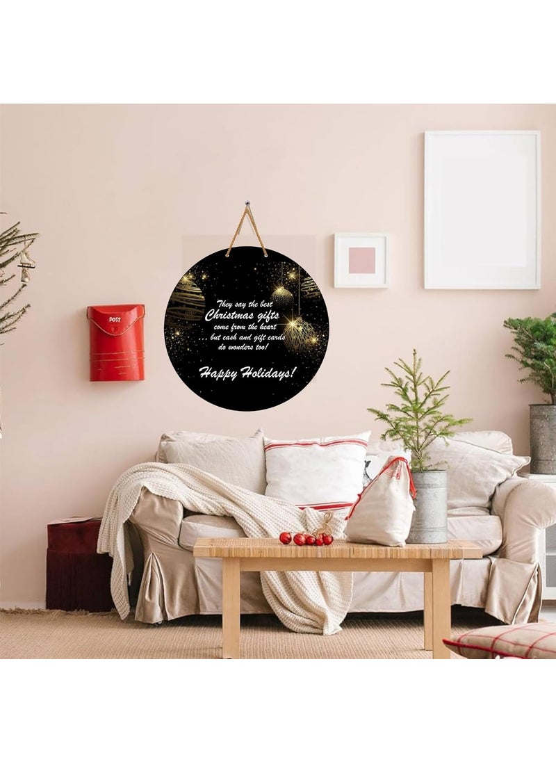 Webelkart Webelkart Merry Christmas Printed Wall Hanging/Door Hanging for Home and Office Decor New Year Gift Items (14 inches)  - Image 2