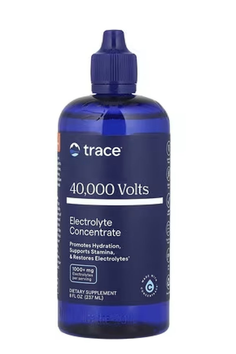 Trace Minerals 40,000 Volts, Electrolyte Concentrate, 8 fl oz (237 ml)