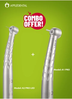 AppleDental High Speed Hand Piece Combo 1+1 (A1 Pro + A2 Pro LED)  - Image 1