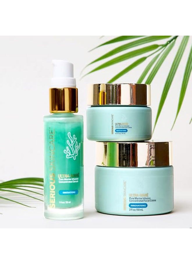 Serious Skincare Ultra-Mare Pure Marine Infusion Revitalizing Eye Cream - Peptides - Skin Renewing - Encourages Collagen Production - Helps Reduce Wrinkle Depth - 0.5 oz  - Image 5