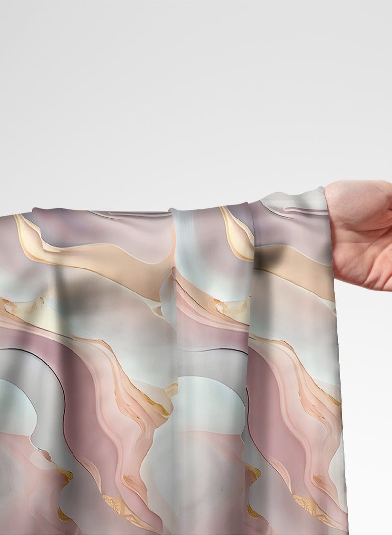 فيلاتو Ù‚Ù…Ø§Ø´ Ø­Ø±ÙŠØ± Ø§Ù„Ù„ÙŠÙ„ Ø¹Ø±Ø§Ù…Ù†ÙŠ Ø¨Ø§Ù„ÙŠØ§Ø±Ø¯Ø©ØŒ Ø¯ÙˆØ§Ù…Ø§Øª ÙˆØ±Ø¯ÙŠØ© Ø¨ÙŠØ¶Ø§Ø¡ØŒ Ø¬Ù„Ø§Ø¨ÙŠØ© Ù…Ø®ÙˆÙŠØ±ØŒ Ø®ÙŠØ§Ø·Ø©ØŒ Ø¹Ø±Ø¶ 58 Ø¨ÙˆØµØ©ØŒ Ø³ØªØ§Ø¦Ø±ØŒ ØªÙ†Ø¬ÙŠØ¯ØŒ Ø¯ÙŠÙƒÙˆØ± - Image 1