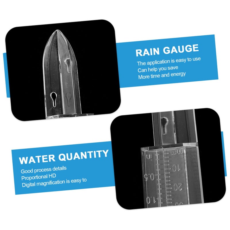 Jumbo Rain Gauge Tube Set 3 Piece Plastic Cup Holder For Agricultural Climate Research - Image 3