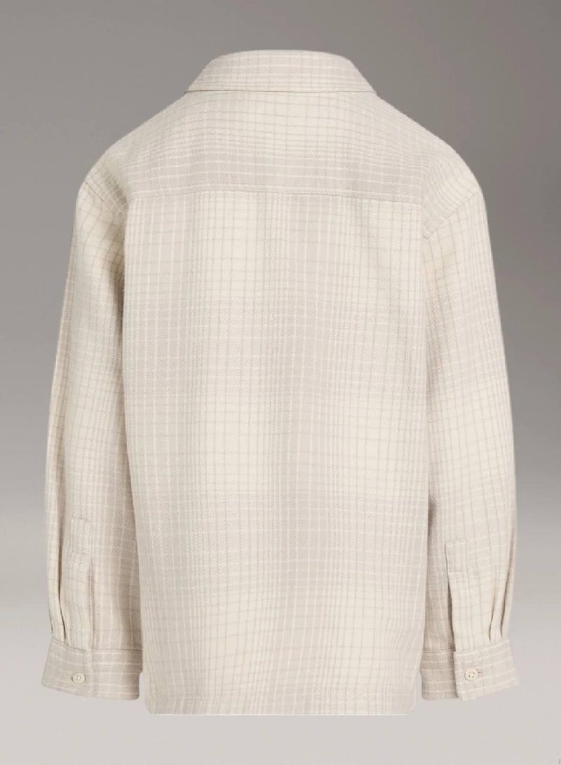 كالفن كلاين جينز قميص من قماش بملمس بارز - Image 5