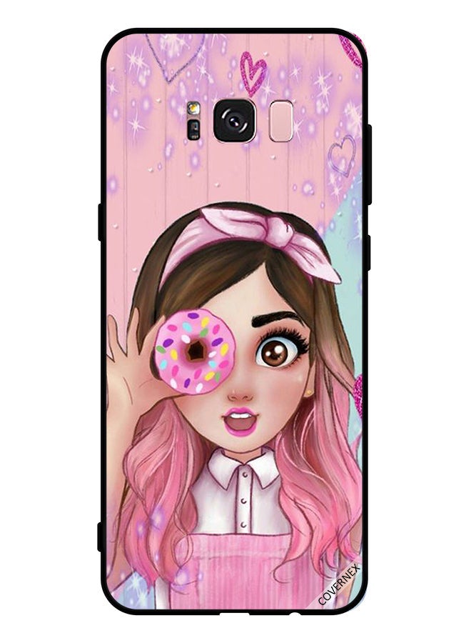 Covernex Protective Case Cover For Samsung Galaxy S8 Plus Cute Little Girl Holding Donut - Image 1