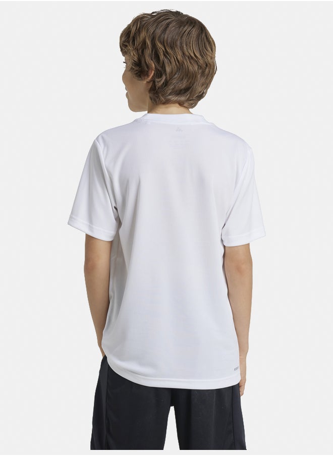 Adidas Train Essentials Logo Regular Fit T-Shirt Kids  - Image 4