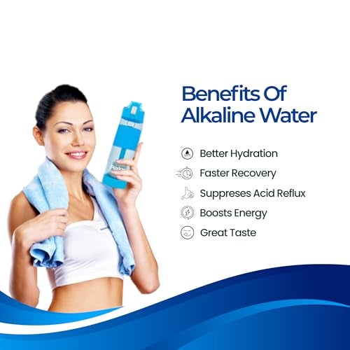 Pexlar Multi Stage Alkaline Water Filter Bottle | Alkaline Water Generator | Blue | 650 ml | BPA Free | Upto 8 to 8.5 pH Alkaline Bottle - Image 3