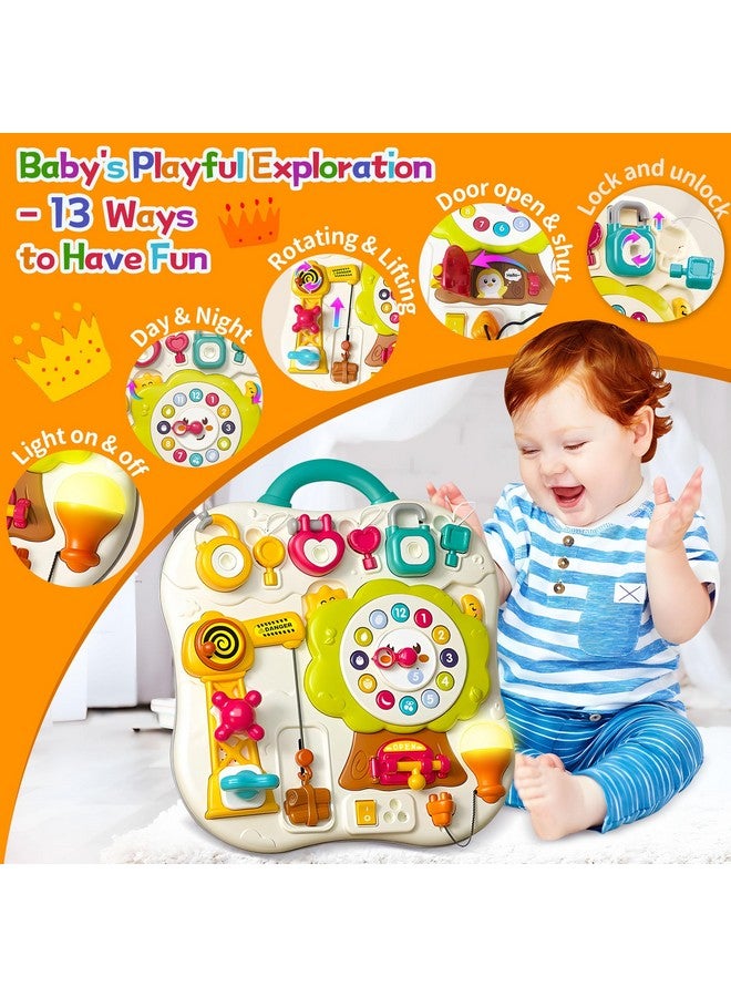 ROHSCE 2025 New Montessori Busy Board Sensory Toys for Toddlers 1-3, 13 Activity Music & Led Light Up Montessori Toys for 2+ Year Old, Birthday Gifts for Toddlers, Travel Toys for 2 Year Old - Image 4
