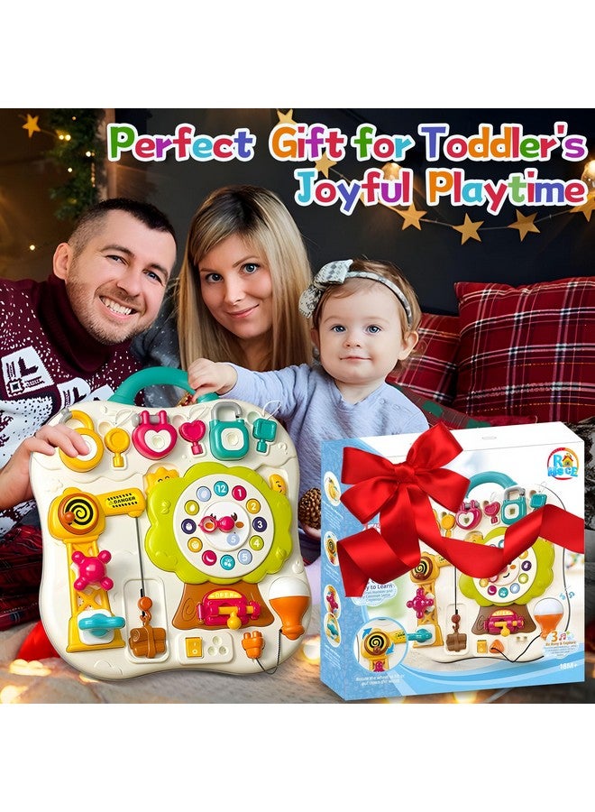 ROHSCE 2025 New Montessori Busy Board Sensory Toys for Toddlers 1-3, 13 Activity Music & Led Light Up Montessori Toys for 2+ Year Old, Birthday Gifts for Toddlers, Travel Toys for 2 Year Old - Image 3