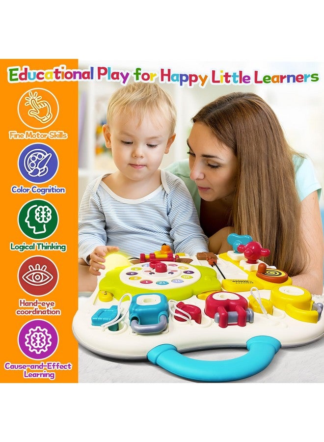 ROHSCE 2025 New Montessori Busy Board Sensory Toys for Toddlers 1-3, 13 Activity Music & Led Light Up Montessori Toys for 2+ Year Old, Birthday Gifts for Toddlers, Travel Toys for 2 Year Old - Image 2