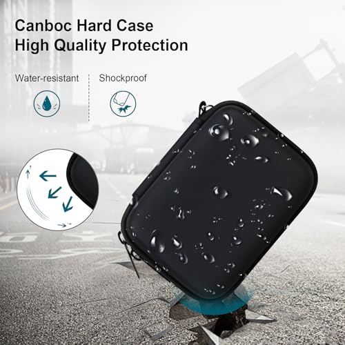 Canboc Hard Case for KODAK PIXPRO FZ55/ FZ45/ FZ43/ FZ53 16MP Digital Camera, Vlogging Camera Bag, Zipper Mesh Pocket fit Cable, SD Card, Black (Case Only) - Image 4