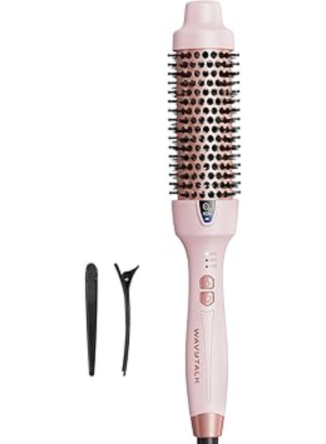 Wavytalk Thermal Brush, 1.5 Inch Negative Ion Thermal Round Brush Creates Salon-quality Blowouts, lonic Frizz Reduction Makes Hair Shinier & Smoother (Millennial Pink) - Image 1