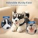 CU-MATE CUMATE 16 Plush Siberian Husky Dog Toys SimulationRealistic Lifelike Soft Stuffed Animal Dog Handmade Lying Stuffed Dog Toys Present Gift for Boys and Girls - Image 4