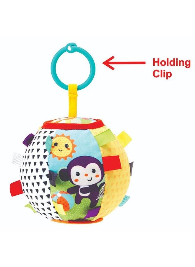 infantino - Sensory Ribbon & Chime Ball Toy For Baby From 0 Months And Above - Multicolour - Image 1