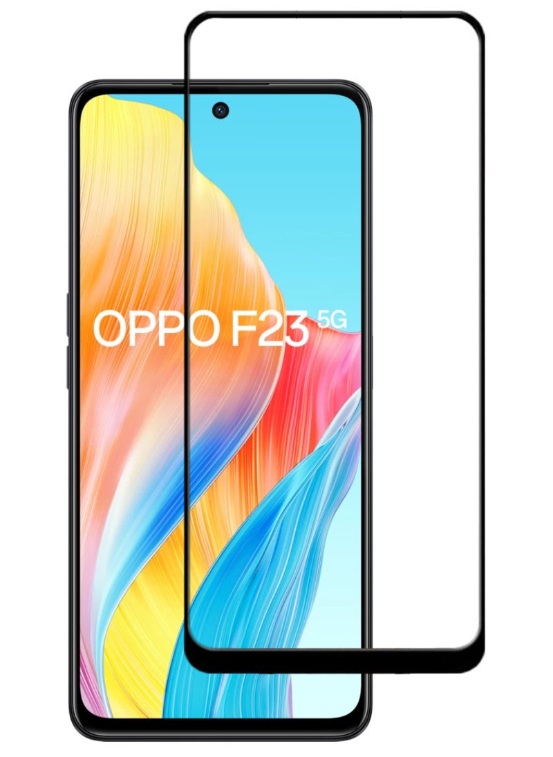 ACLIX Antistatic ESD Dustproof Premium Quality High Definition Tempered Glass Screen Protector Designed For Oppo F23 - Image 1