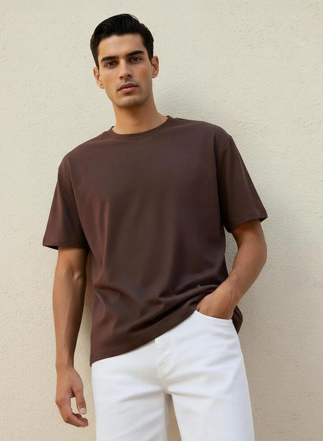Splash FAV Men Relaxed Fit Crew Neck Short Sleeves T-shirt
